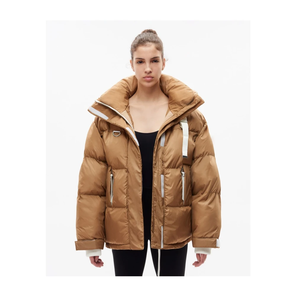 Shoreditch SKI Club Stijlvolle Pufferjas Beige Dames