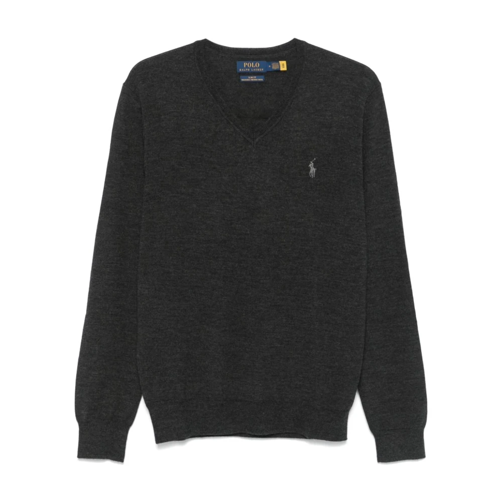 Ralph Lauren V-hals Knitwear Gray Heren