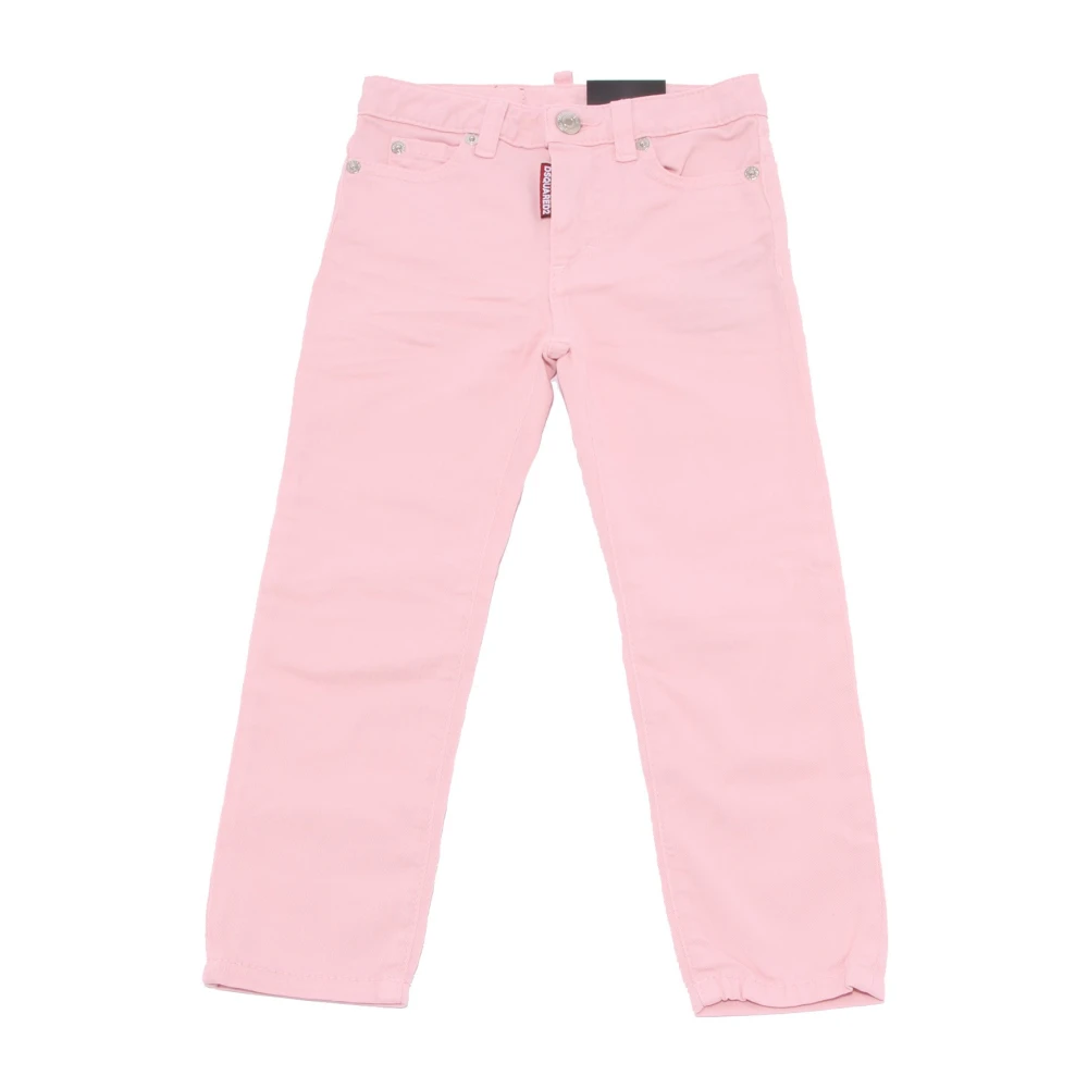 Dsquared2 Girls Pink Waist Twiggy Jean - Jeans - 6 Y - Kids