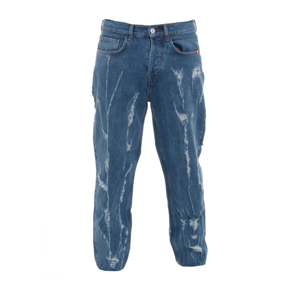 Amish Men's Blue Extreme Slim-Fit Jeans - Slim Fit Jeans - W29 - Jeans