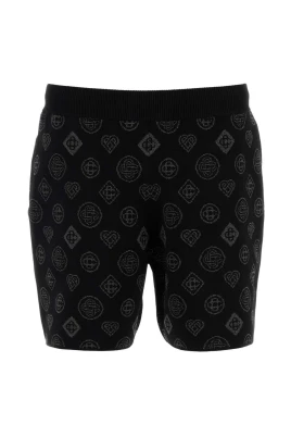 Broderade Jacquard Bermuda-shorts