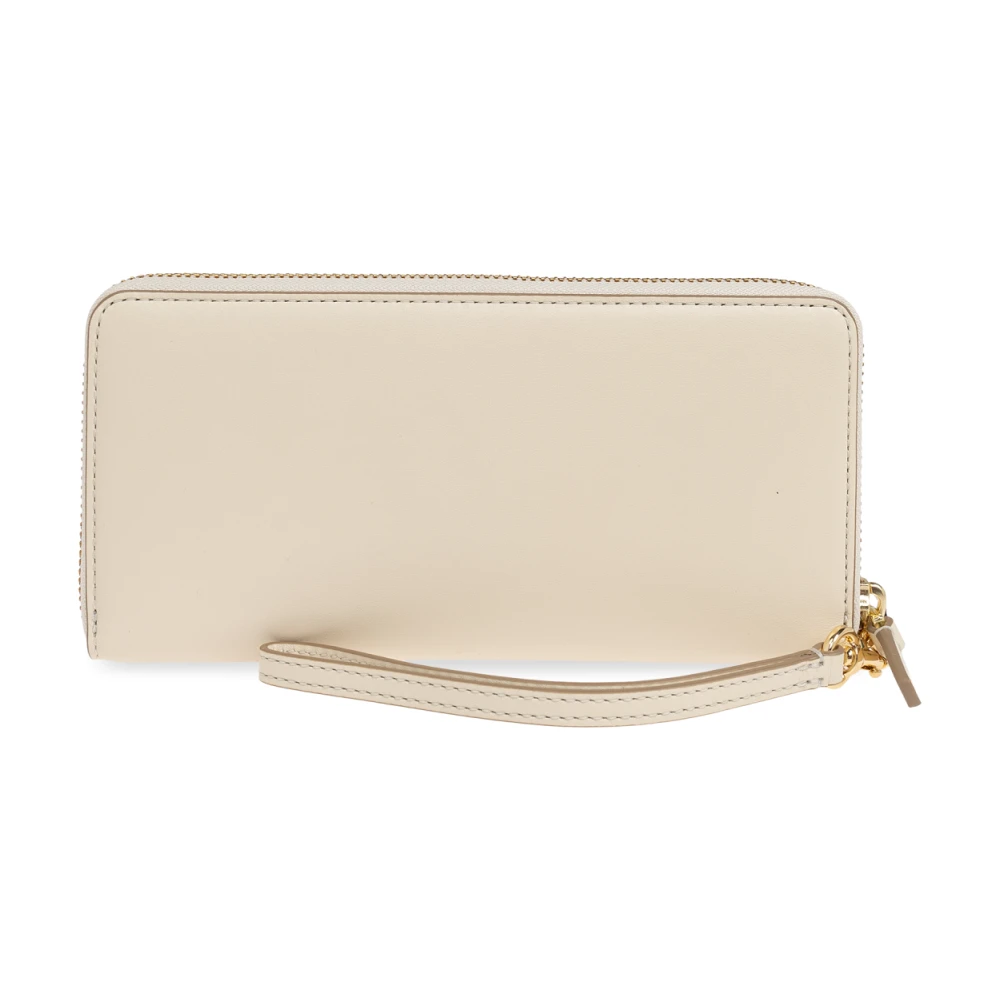 Marc Jacobs Leren portemonnee 'The J Marc' Beige Dames