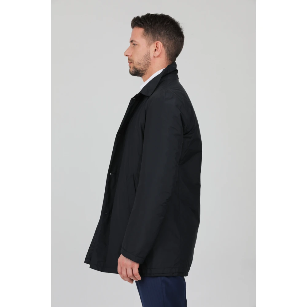 Gimo's Omkeerbare nylon jas met Thermore voering Blue Heren