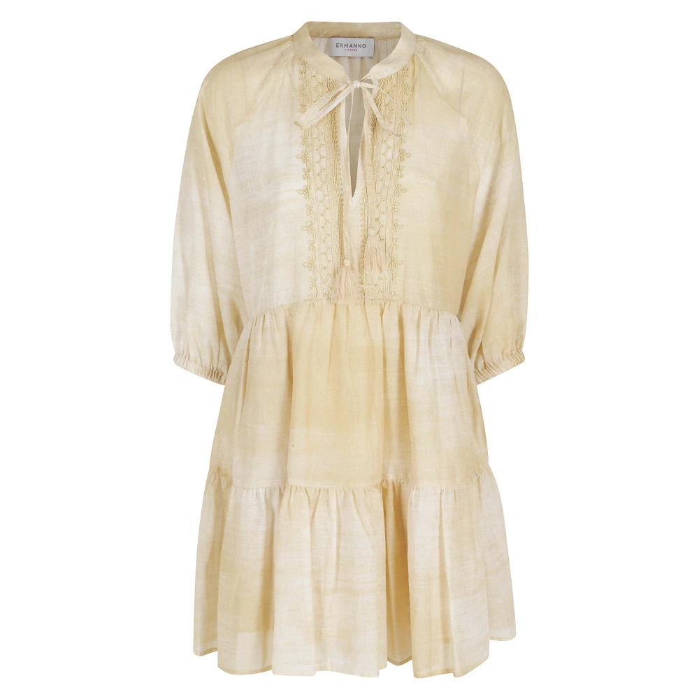Ermanno Scervino Women's Yellow Midi Dress - Short Dresses - Xs - Dresses