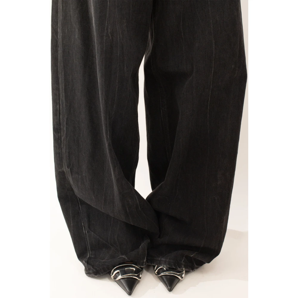 Haikure Zwarte Was Losse Jeans Black Dames