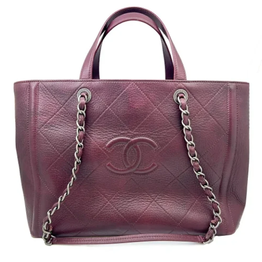 Chanel Vintage Pre-owned Leather handbags Brown Dames