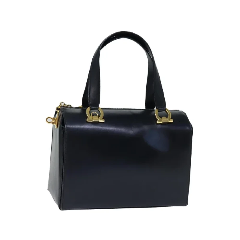 Salvatore Ferragamo Pre-owned Leather handbags Blue Dames