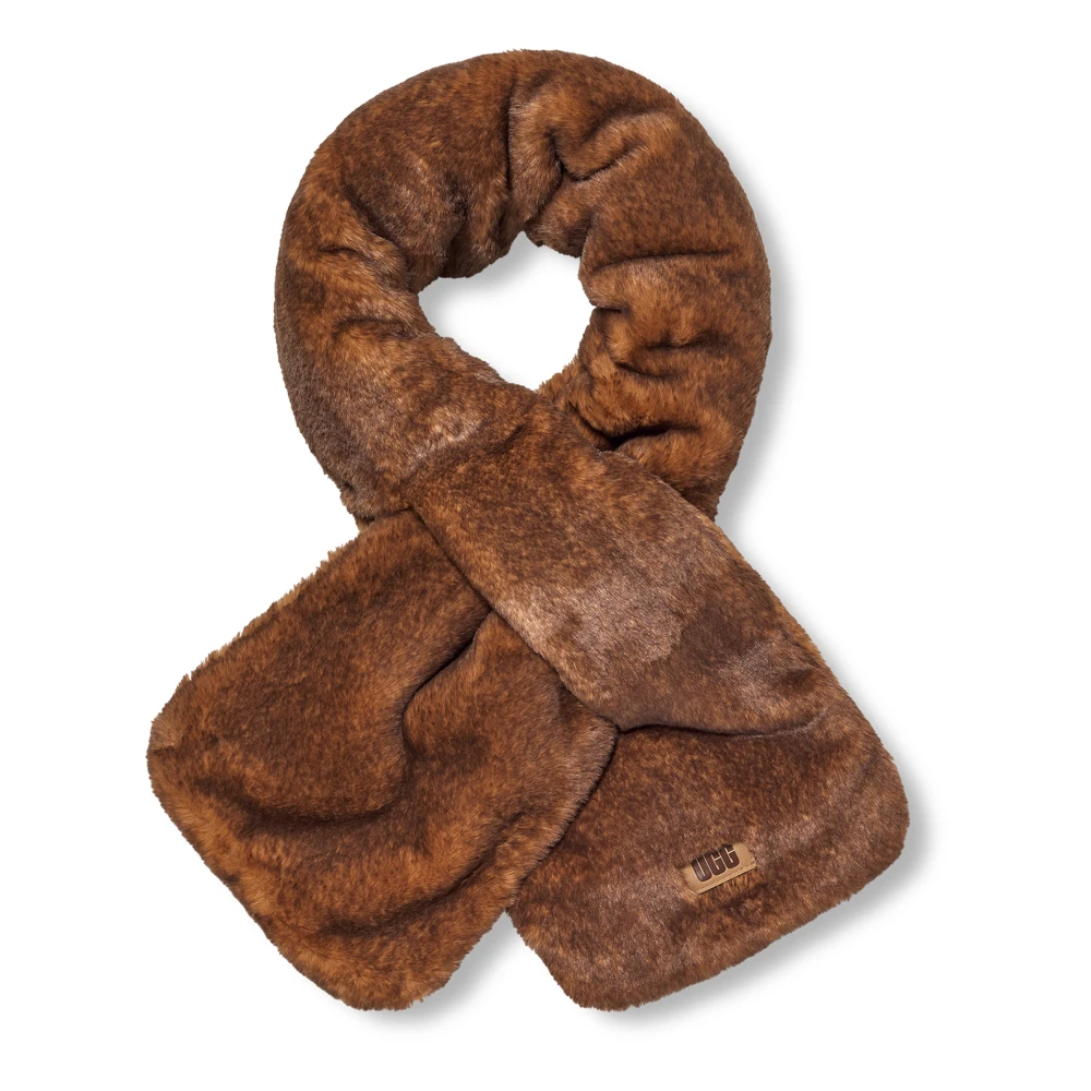 Ugg Faux Fur Pull Through Sjaal Beige Dames