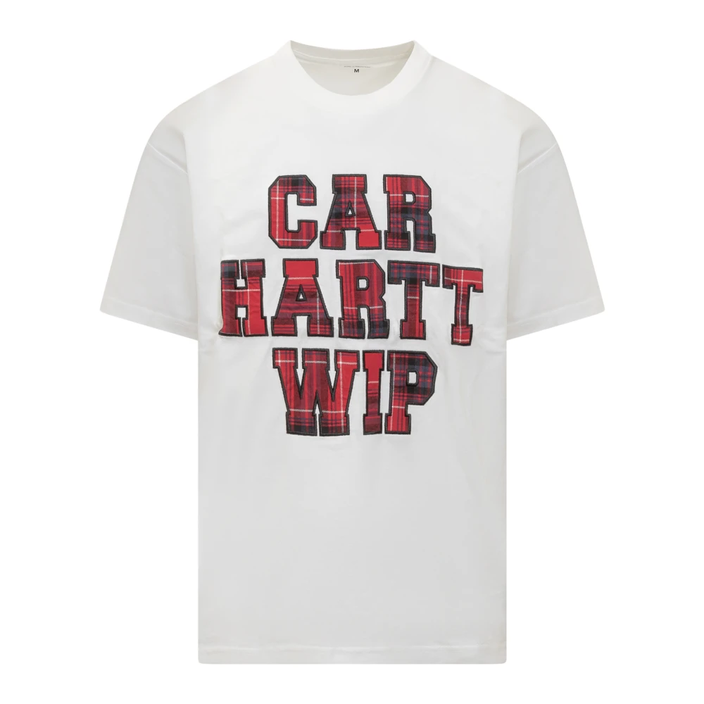 Carhartt WIP T-shirt met logo print en ronde hals White Heren