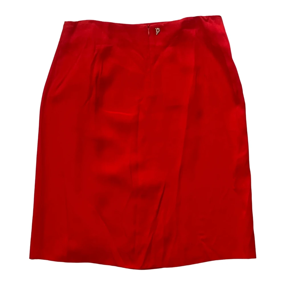 Dondup Rode gedrapeerde rok voor elegantie Red Dames