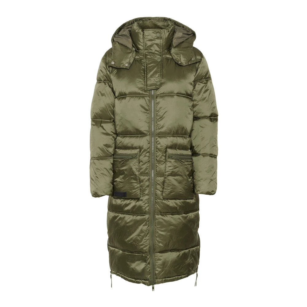 Saint Tropez Gewatteerde Francessz Jas met Capuchon Green Dames