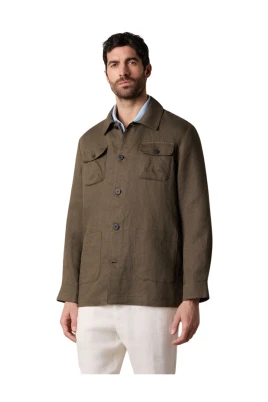 Linen Utility Overshirt