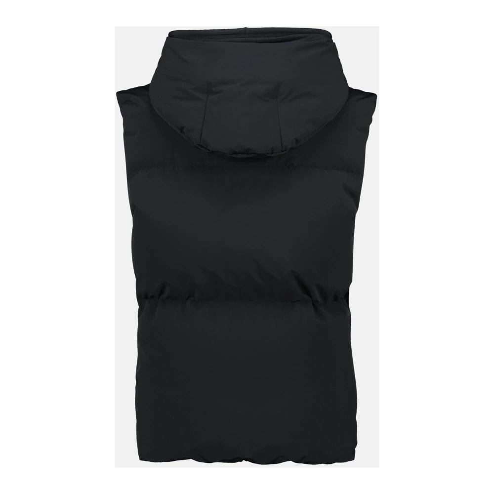 Moncler Zwarte Mouwloze Gewatteerde Jas Baldy Black Heren