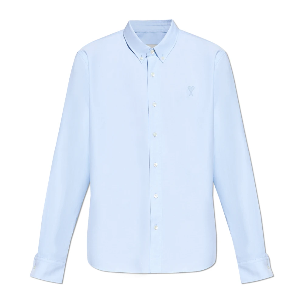 Ami Paris Katoenen overhemd Blue Heren