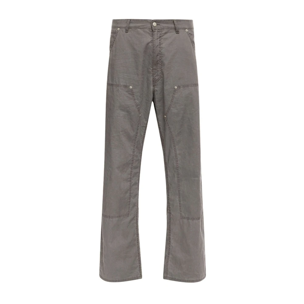 Mm6 Maison Margiela Men's Gray Wide Jeans, W30, Wide-Leg Denim Jeans