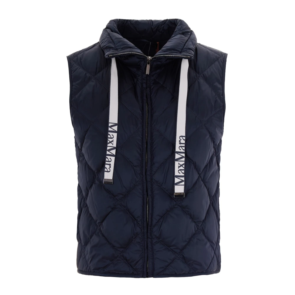 Weekend Max Mara Women's Blue Waistcoats, Xs, Linea Vest