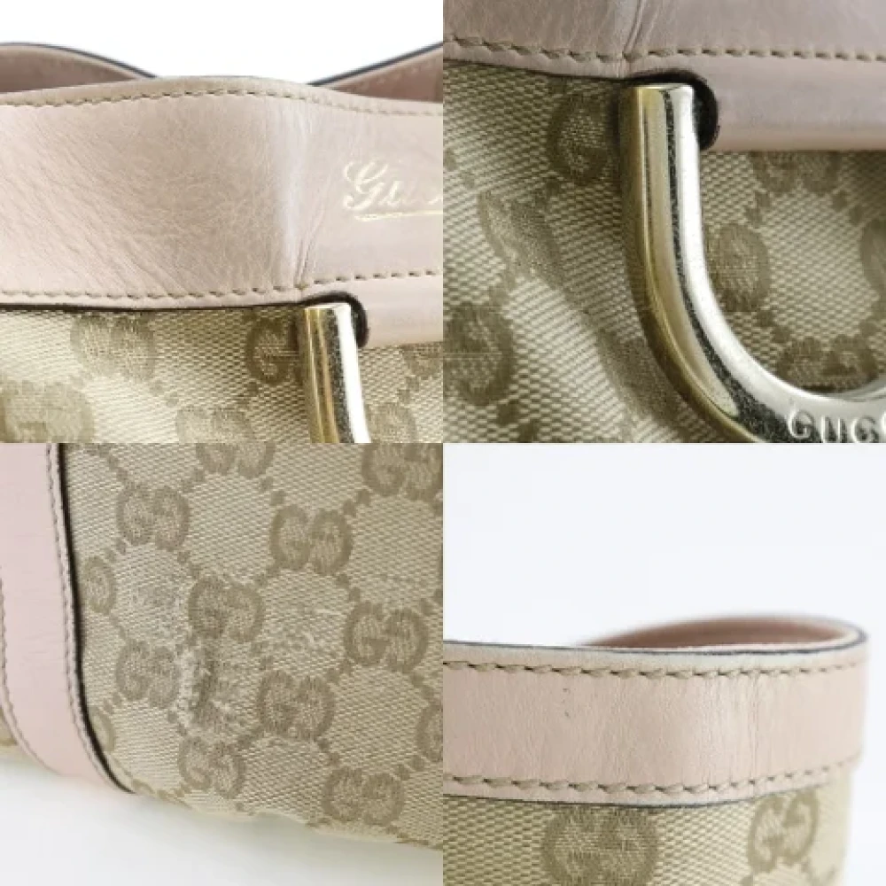 Gucci Vintage Pre-owned Canvas handbags Beige Dames