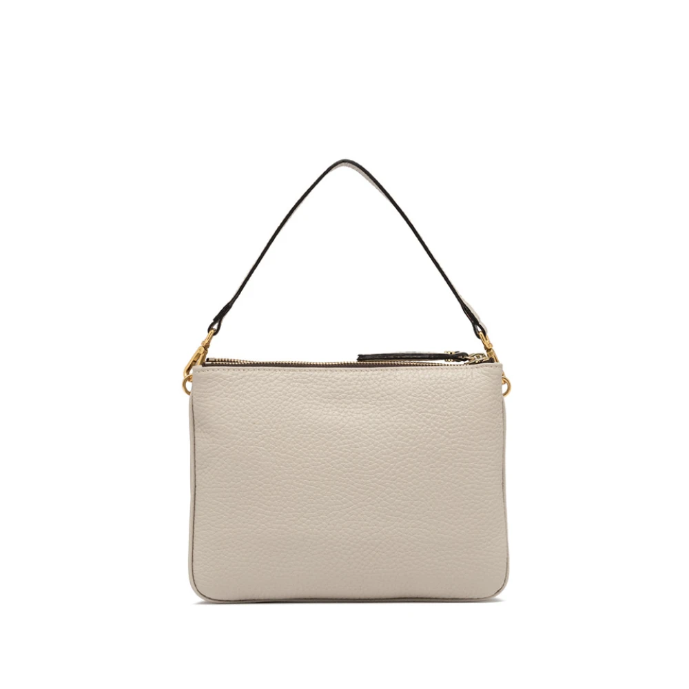 Gianni Chiarini Blush Leren Schoudertas met Rits Brown Dames