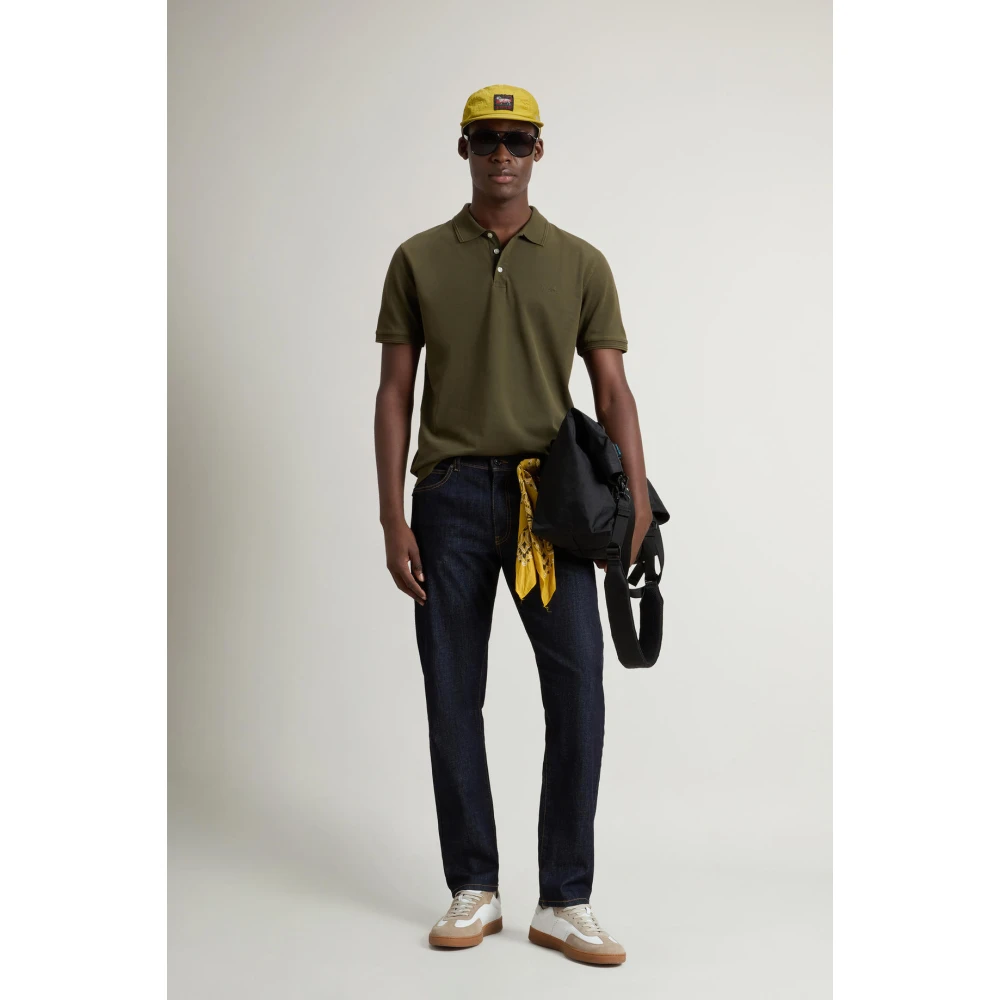 Woolrich Klassieke Polo voor de Zomer Green Heren