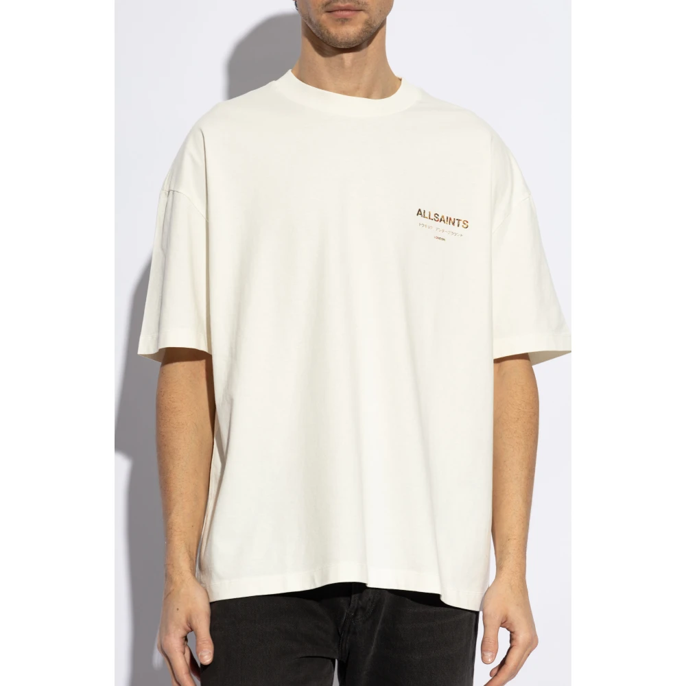 AllSaints 'Underground' oversized T-shirt White Heren