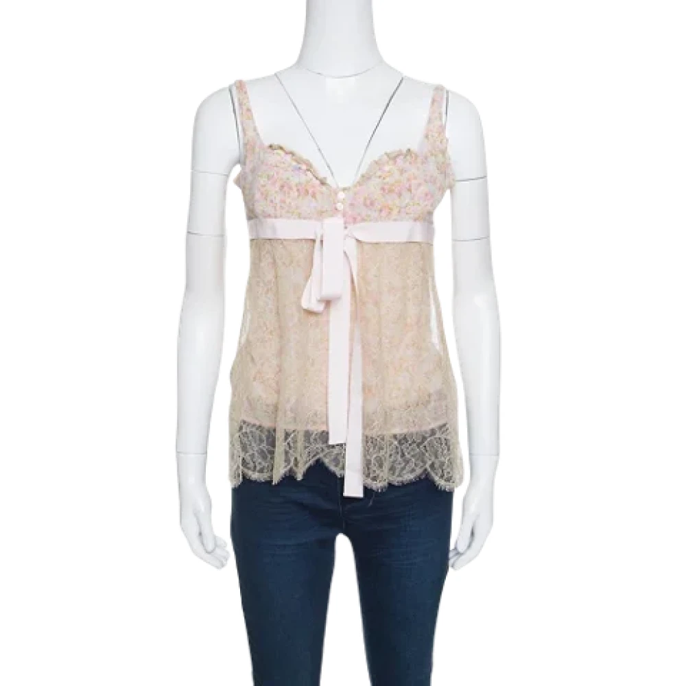 Pre-owned Flerfarget silke Valentino Top