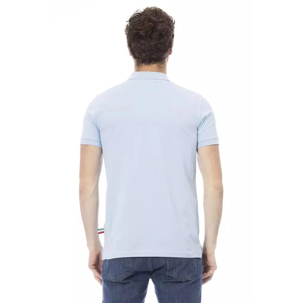 Baldinini Blauw Katoenen Heren Polo Shirt Blue Heren