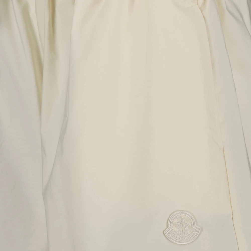 Moncler Katoenen shorts voor vrouwen Beige Dames