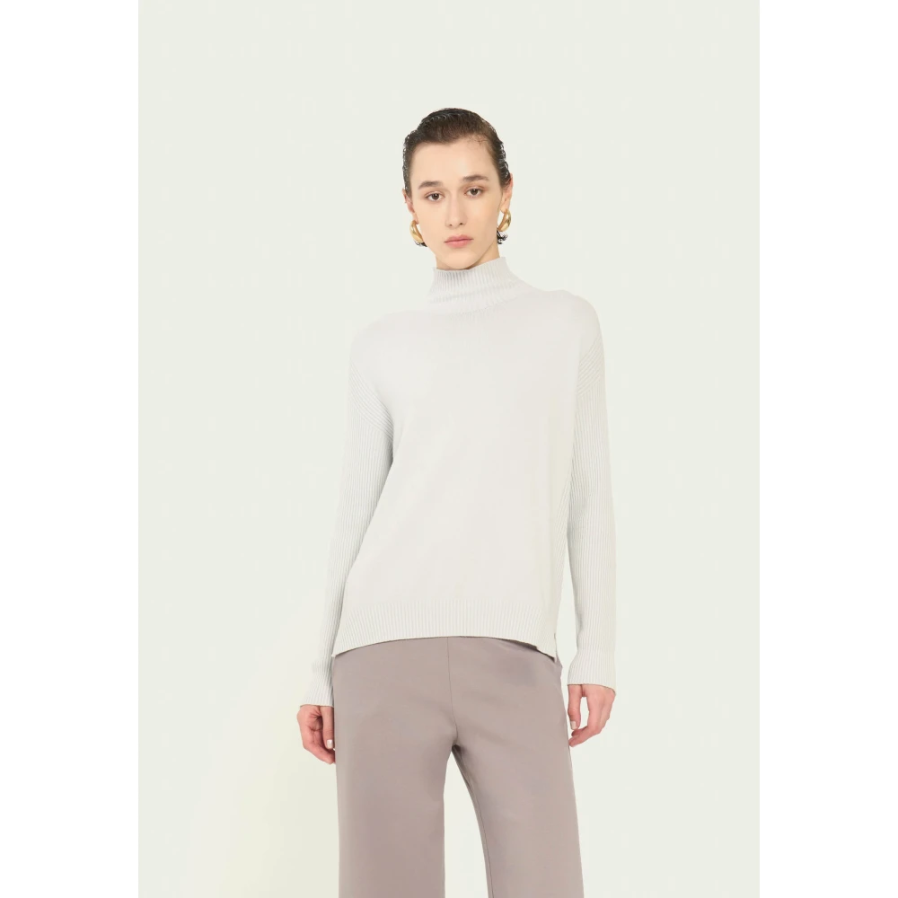 Vicario Cinque Kraterhals Sweater Blue Dames