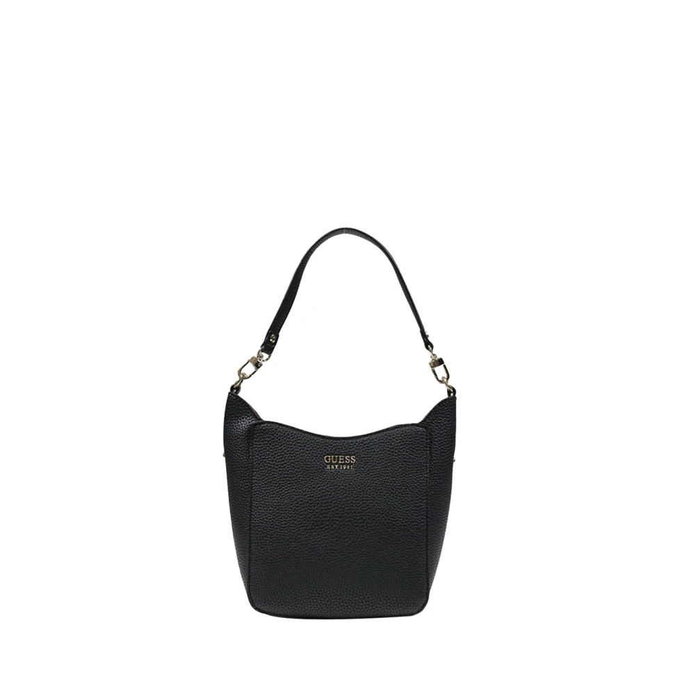 Guess Elegante Zwarte Handtas met Afneembare Schouderband Black Dames