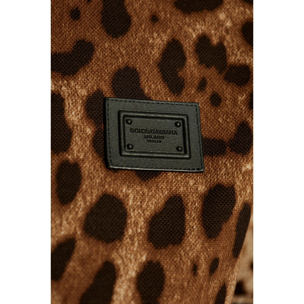 Dolce & Gabbana Polo met dierenmotief Brown Dames