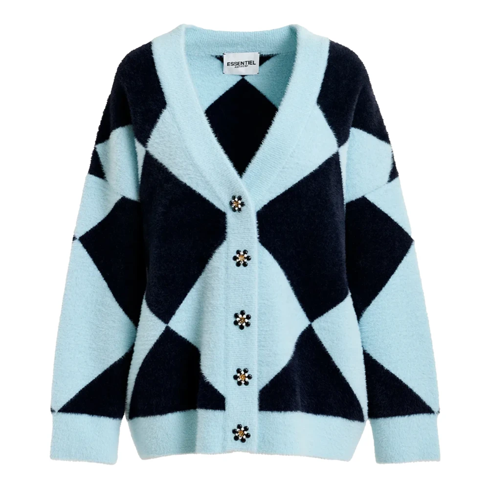 Essentiel Antwerp Stijlvolle Knitwear How Blue Dames