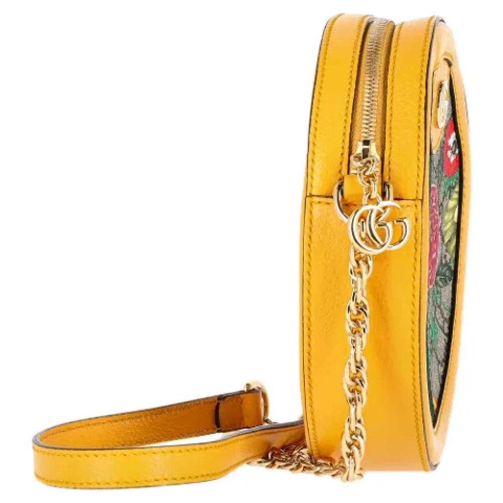 Gucci Vintage Pre-owned Canvas crossbody-bags Yellow Dames