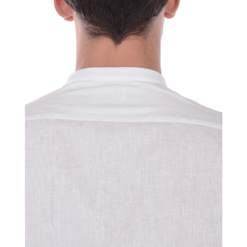 Daniele Alessandrini Slim Fit Koreaanse Stijl Overhemd White Heren