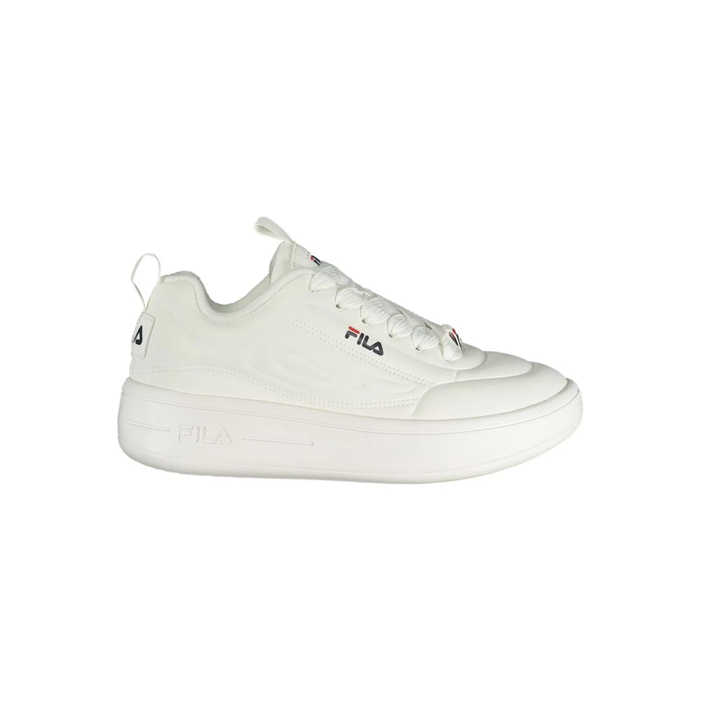 Fila Women's White Lace-Up Sneaker - Sneakers - 5 Uk - Shoes