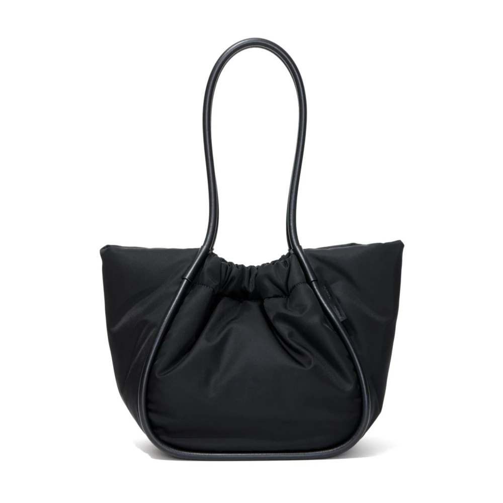 Proenza Schouler Gerimpelde Nylon Tote Tas Black Dames