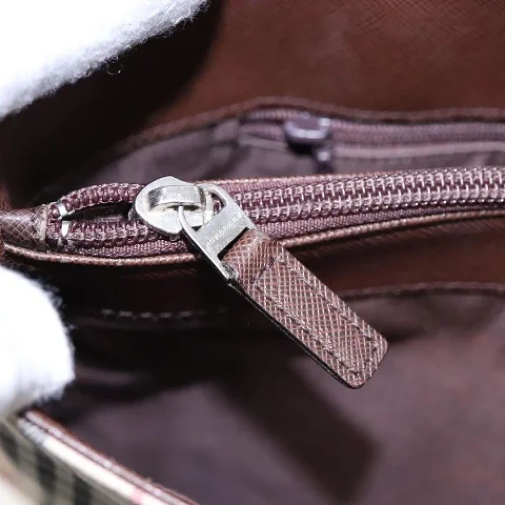 Burberry Vintage Pre-owned Canvas handbags Brown Dames