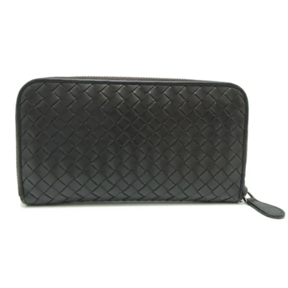 Bottega Veneta Vintage Pre-owned Leather wallets Black Heren
