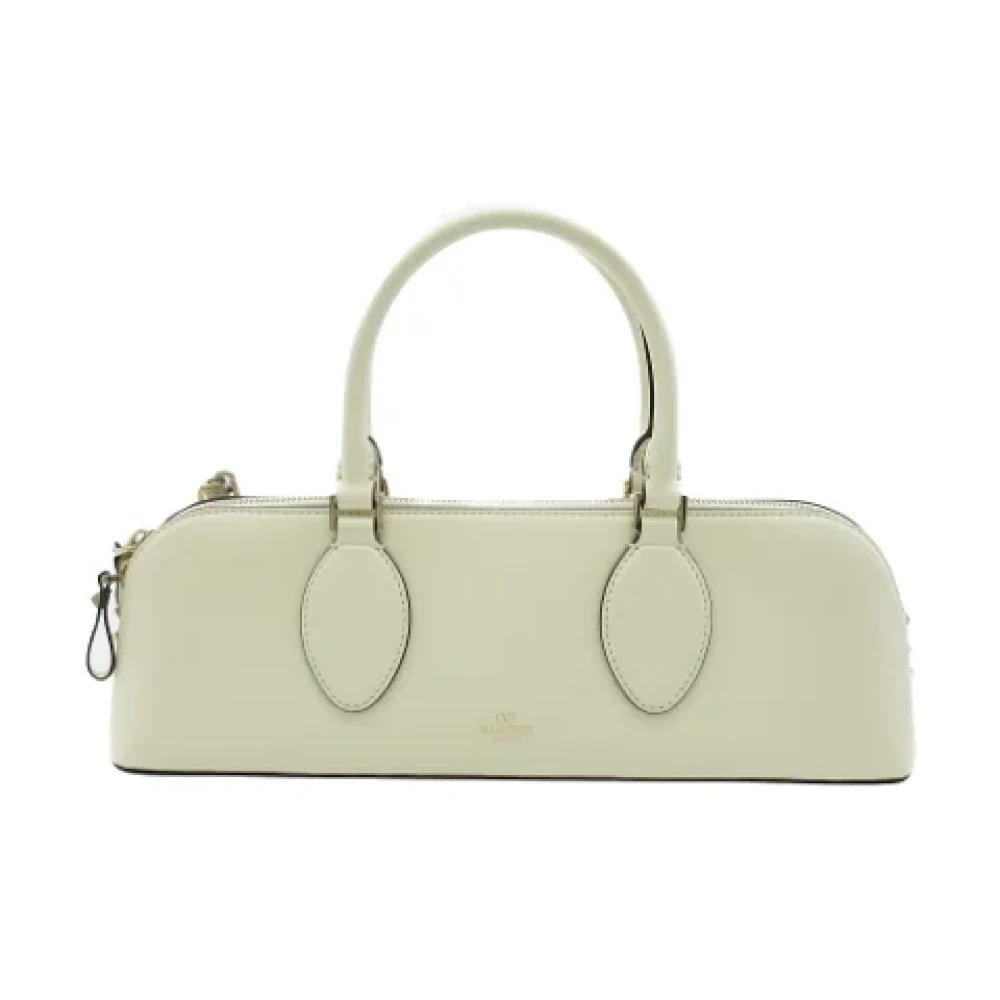 Valentino Vintage Pre-owned Leather handbags White Dames
