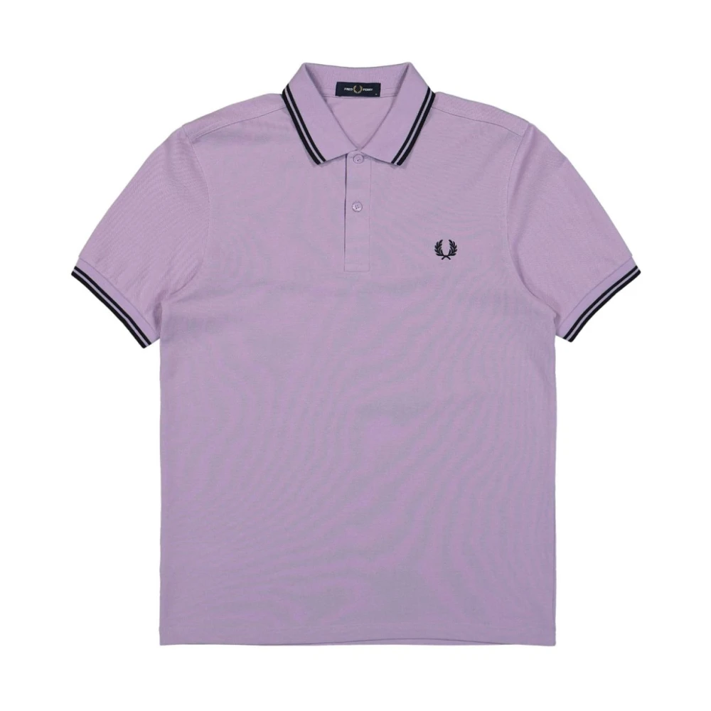 Fred Perry Piqué Bomull Klassisk Polotröja Purple, Herr