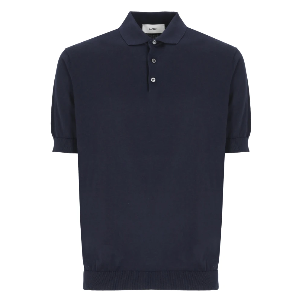 Lardini Blauw Katoenen Poloshirt voor Mannen Blue Heren