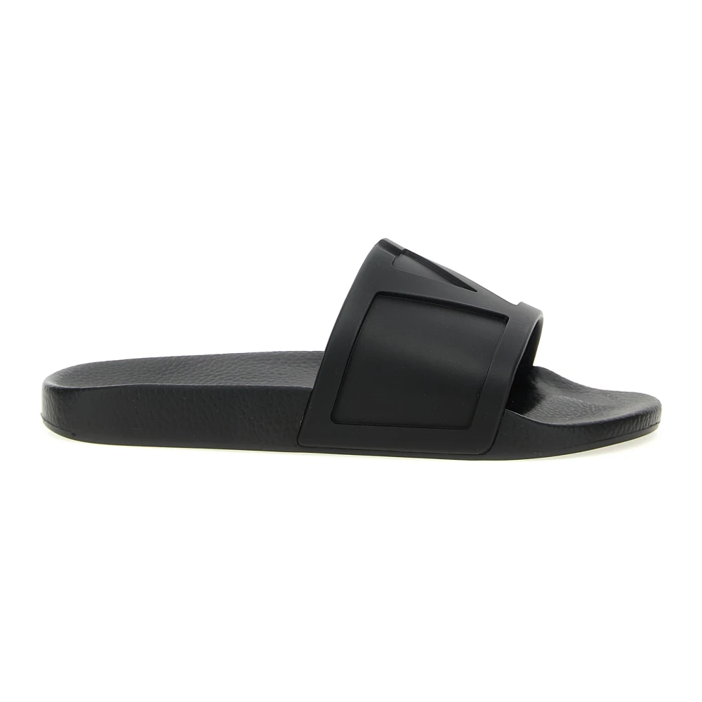 Valentino Garavani Men's Black Sliders, 6 Uk, Coolside Pool Slides