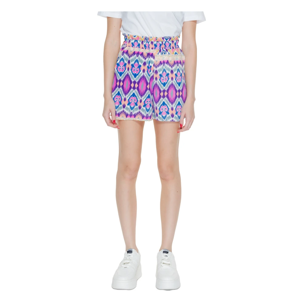 Only Polyester Shorts Lente Zomer Collectie Multicolor Dames