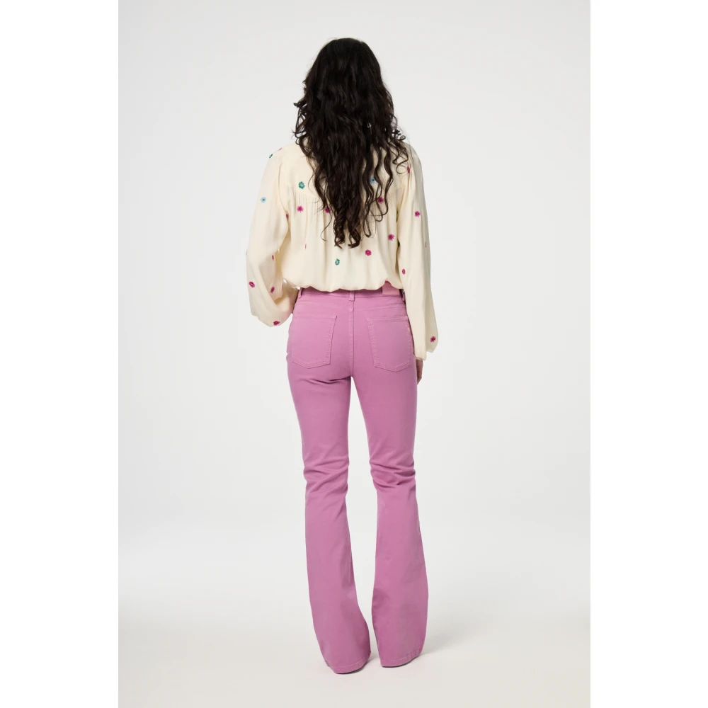Fabienne Chapot Bloemen Geborduurde Witte Blouse White Dames