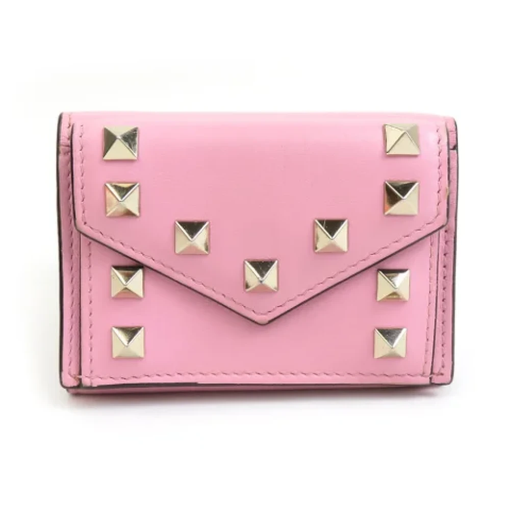 Valentino Vintage Pre-owned Leather wallets Pink Dames