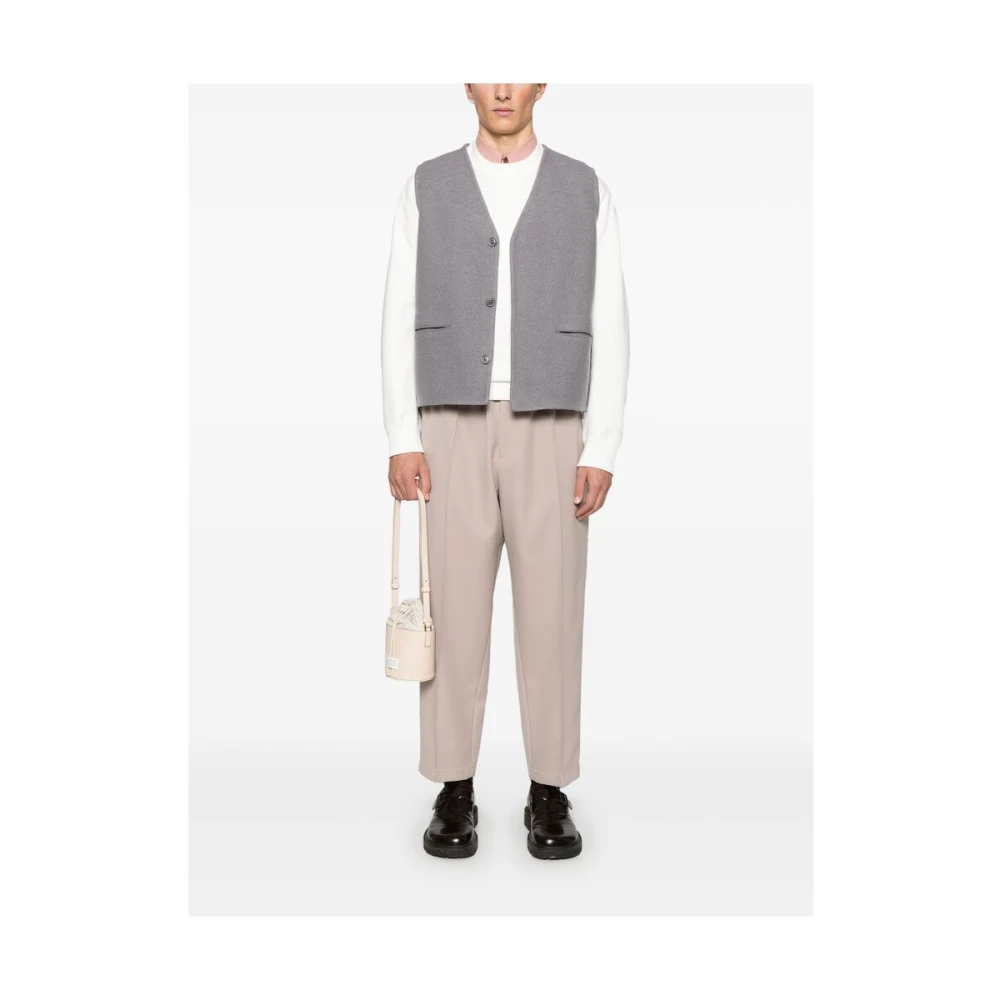 Jil Sander Beige Elastische Taillebroek Beige Heren