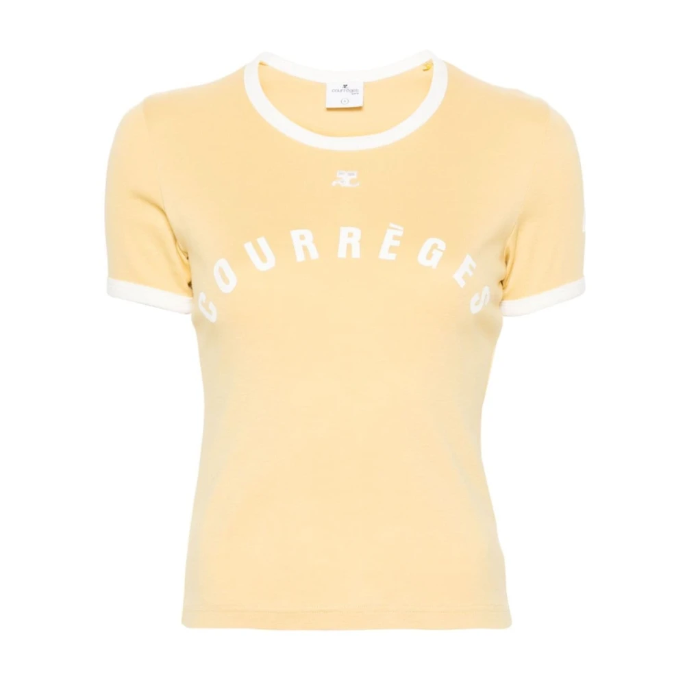 Courrèges T-Shirts Yellow Dames