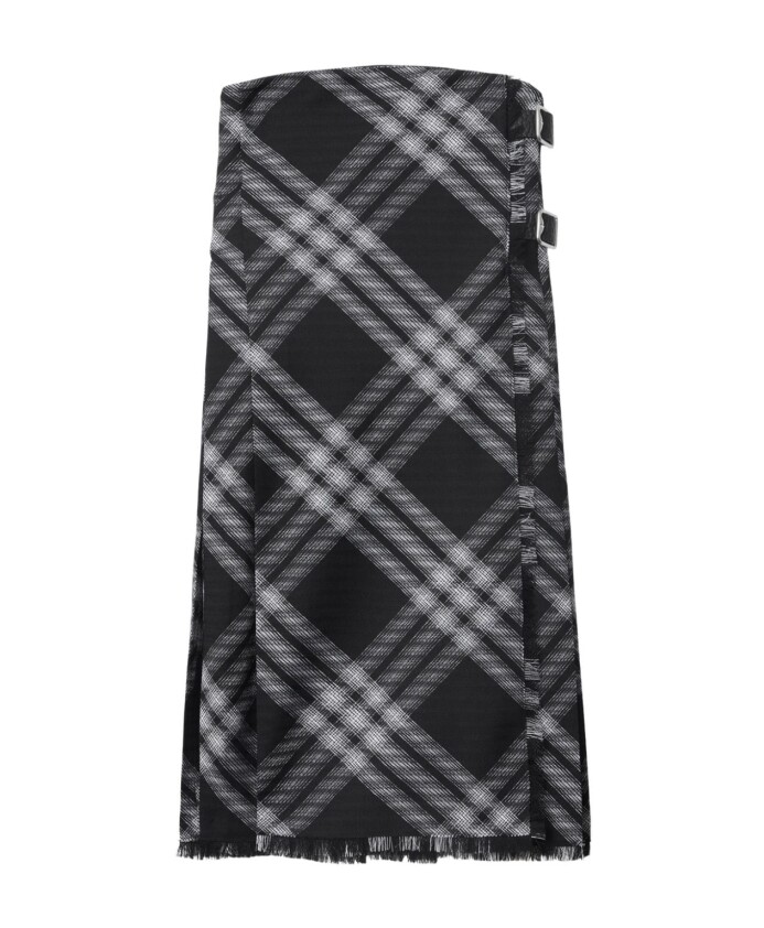 monochrome-check-midi-dress