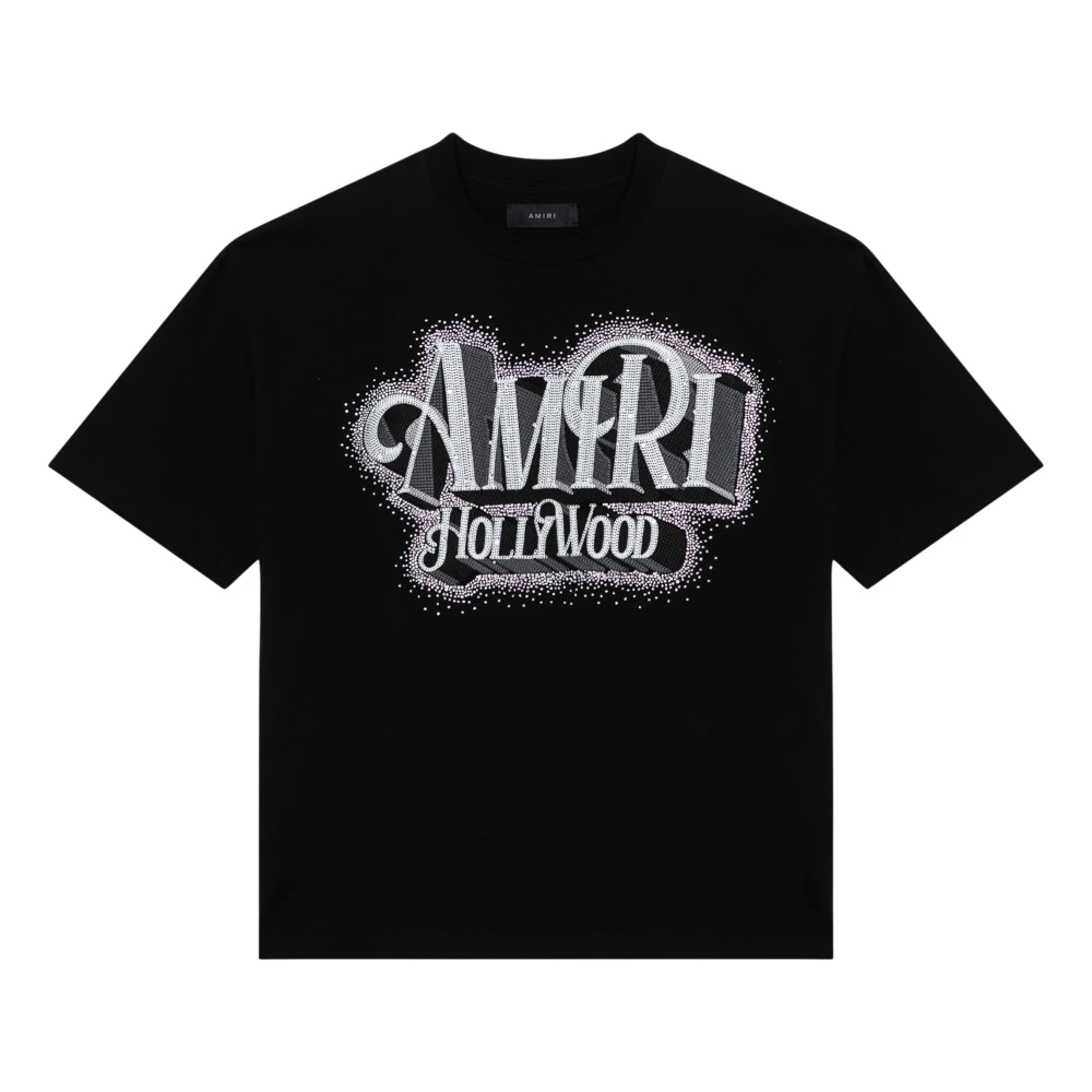 Amiri Korte mouwen ronde hals T-shirt Black Heren