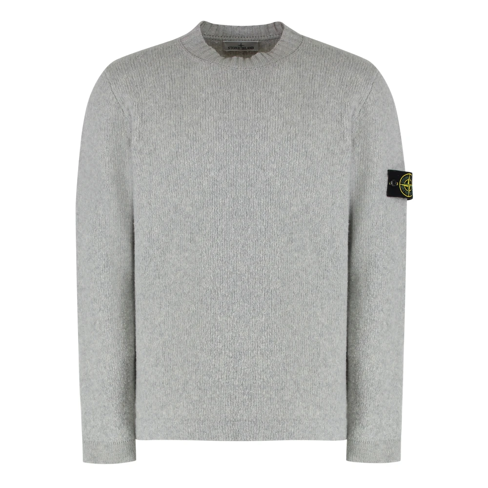 Stone Island Fancy Yarn Jumper - Male - Round-Neck Knitwear - Gray - Xl - Knitwear
