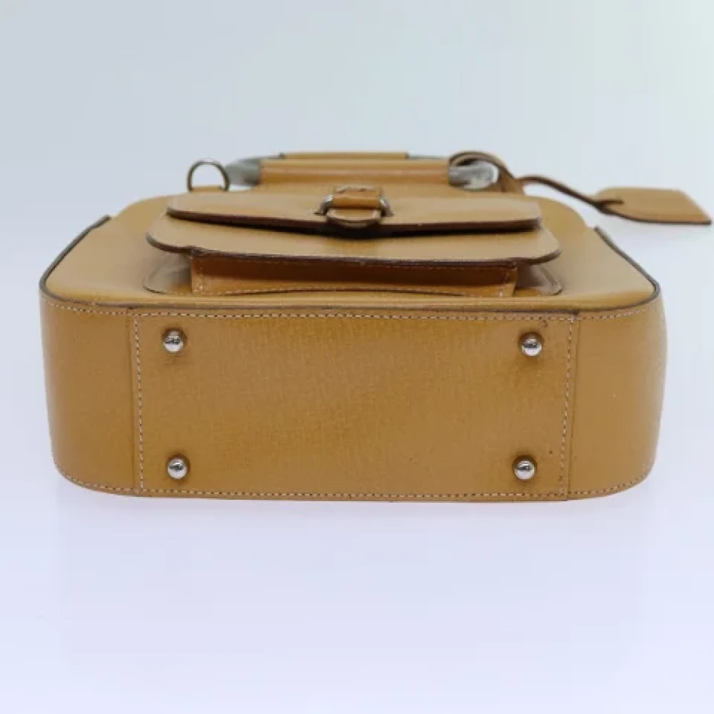 Gucci Vintage Pre-owned Leather handbags Brown Dames